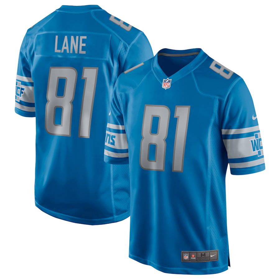 Men Detroit Lions 81 Night Train Lane Nike Blue Game Retired Player NFL Jersey